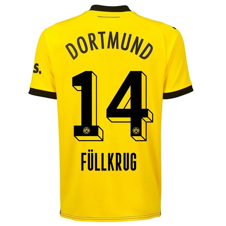 Borussia Dortmund Niclas Füllkrug 14 Home Trikot 2023-2024