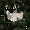 Electroplated Silver Platic Hanging Decors for Christmas Tree 