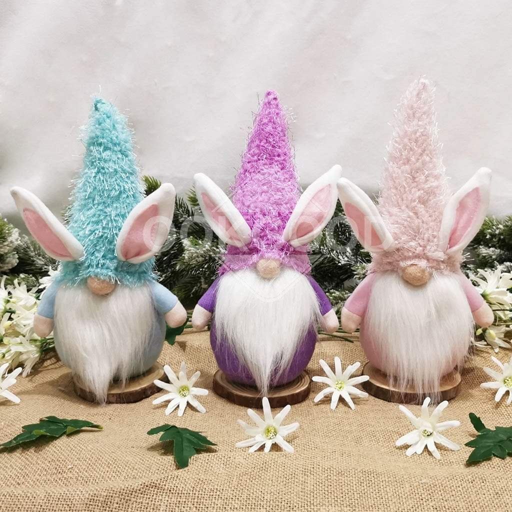 Handmade Plush Bunny Gnome Dolls For Easter Gifts And Home Decoration、、sdecorshop