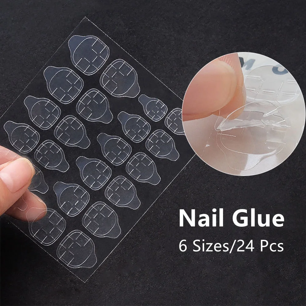 24Pcs Personality Painted Animal Pattern Cow Pattern Leopard Printed Wearable False Nails Fake Nails With Glue And Wearing Tools-Nail Inspo