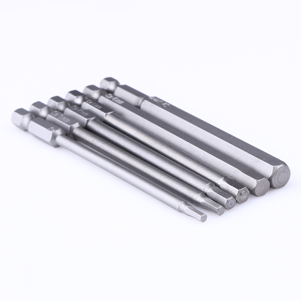 

6Pcs 100Mm Length 1/4 Inch Hex Shank Magnetic Hexagon Head Screwdriver Bit, 501 Original