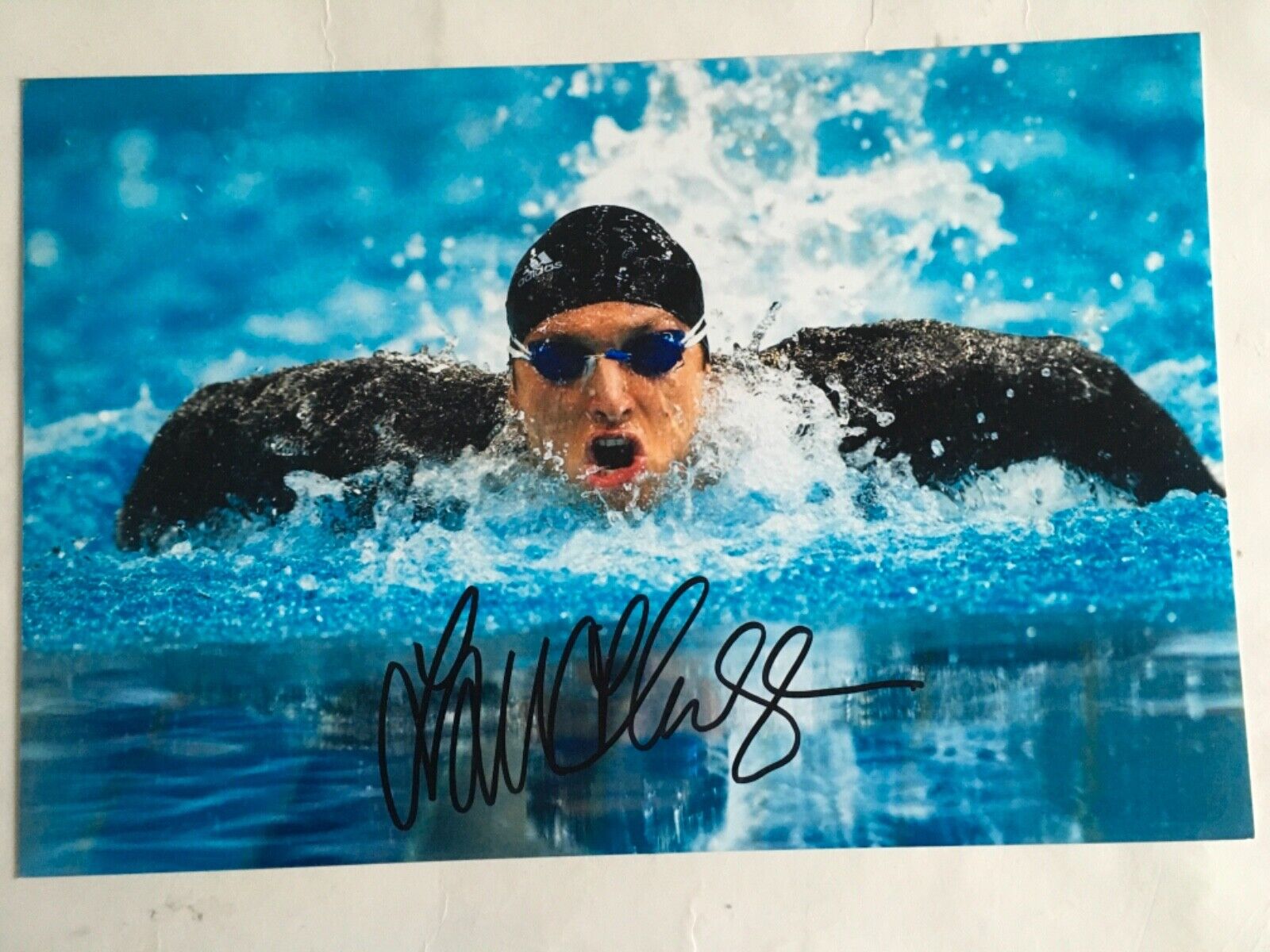 Legend IAN THORPE Autograph Signed Olympic Swimming Gold Medallist Photo Poster painting 12x8