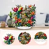 DIY Flower And Bird Cage Diamond Painting Ornaments(Single-Sided)