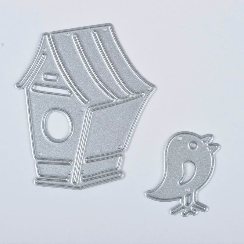 2pcs Bird House Cutting Dies Stencils Scrapbooking Album Paper Card Craft DIY