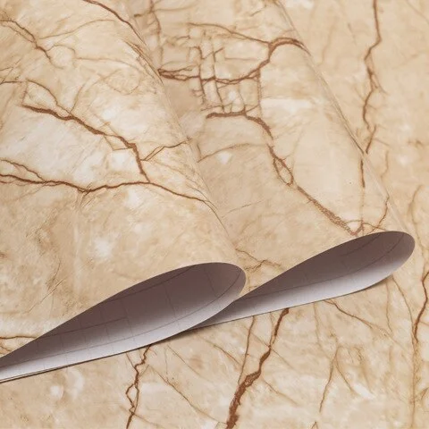 Wall Adhesive Paper Kitchen Wallpaper Waterproof Marble Film Self Adhesive Wallpaper For Modern Wall Self-Adhesive Vinyl Sticker