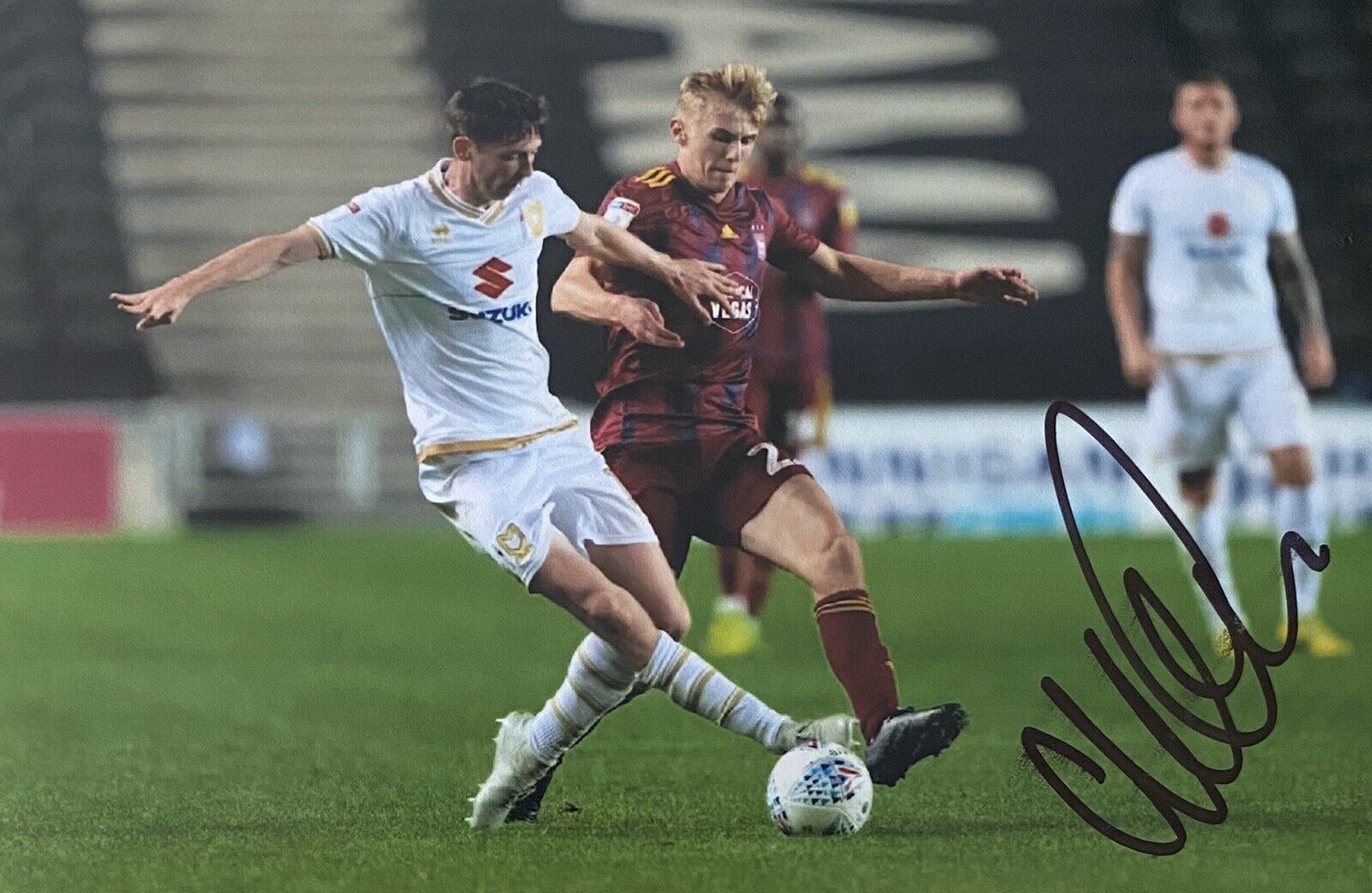 Conor McGrandles Genuine Hand Signed Milton Keynes Dons 6X4 Photo Poster painting