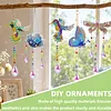 5PCS-2 5D DIY Diamond Painting Wind Chimes Suncatcher Kit Double Sided Diamond Art Kits Suncatcher with Crystal Pendant for Home Wall Window Decor Adults DIY Art Craft