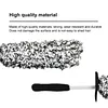 2pcs Wheel Barrel Brush Microfiber Wheel Cleaner Brush Removable Cover Auto Tire Cleaning Scrubber Auto Accessories for Car Maintenance Vehicle Wash Tool (black)