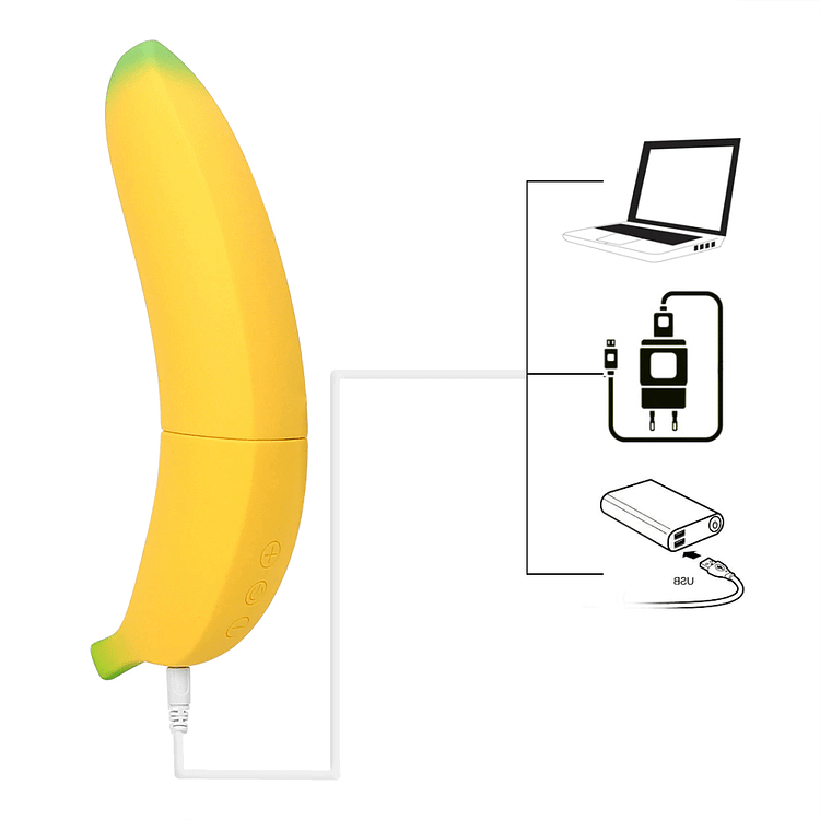 Pornhint 7 Speed Female Masturbator Vagina Stimulator Banana Vibrator Realistic Dildo Toy
