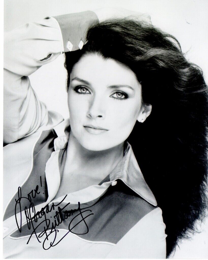 Morgan Brittany Signed Dallas Actress 8x10 inch Photo Poster painting with Certificate -2