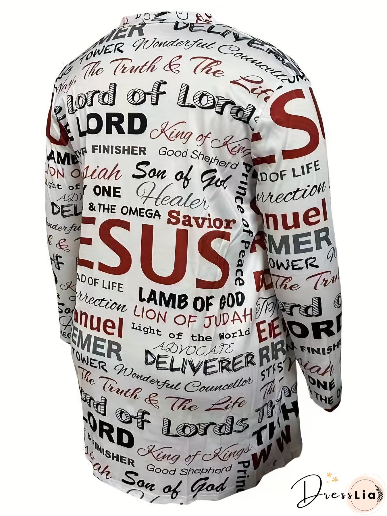 Cardigan with Geometric Pattern