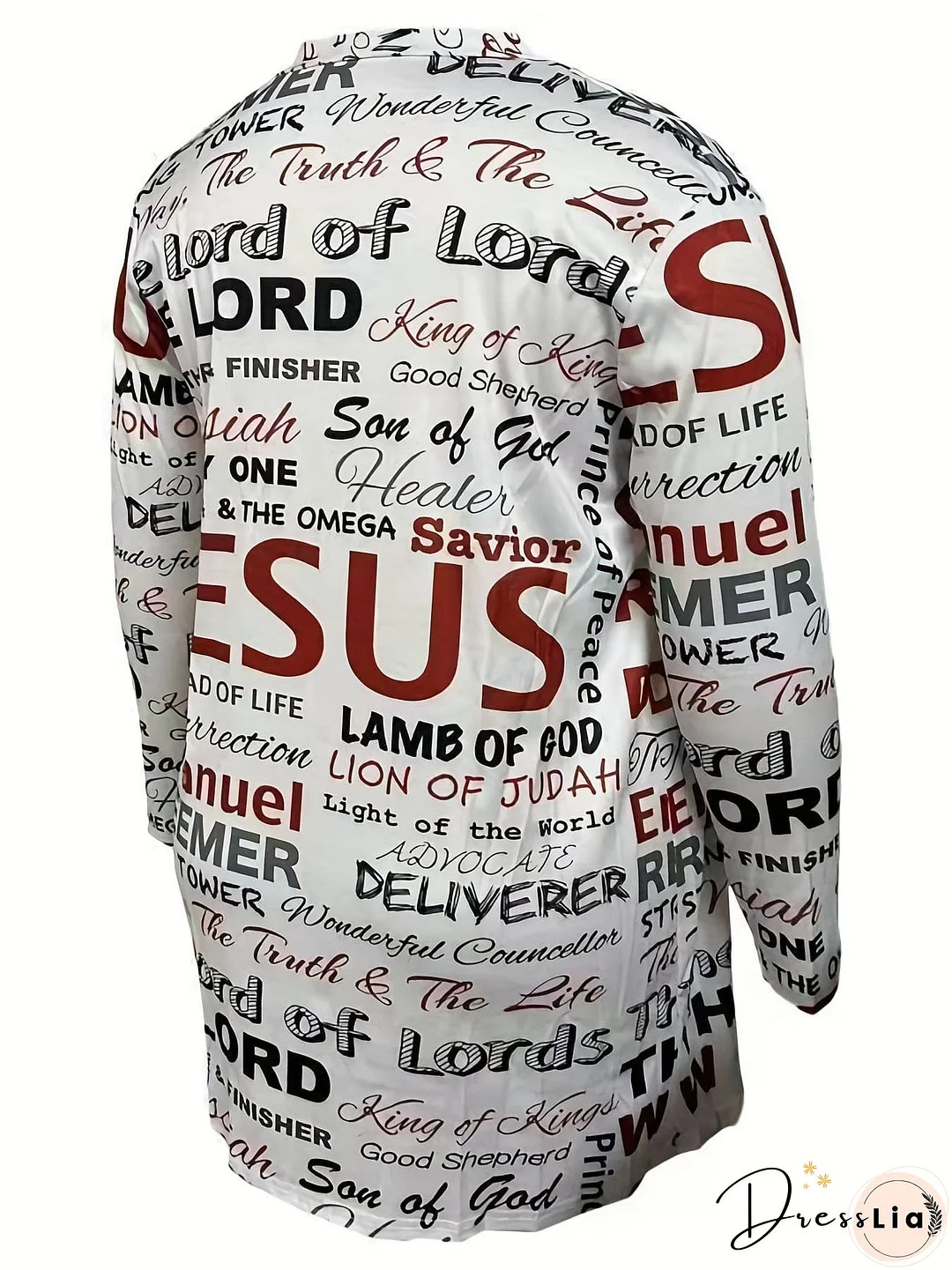 Cardigan with Geometric Pattern