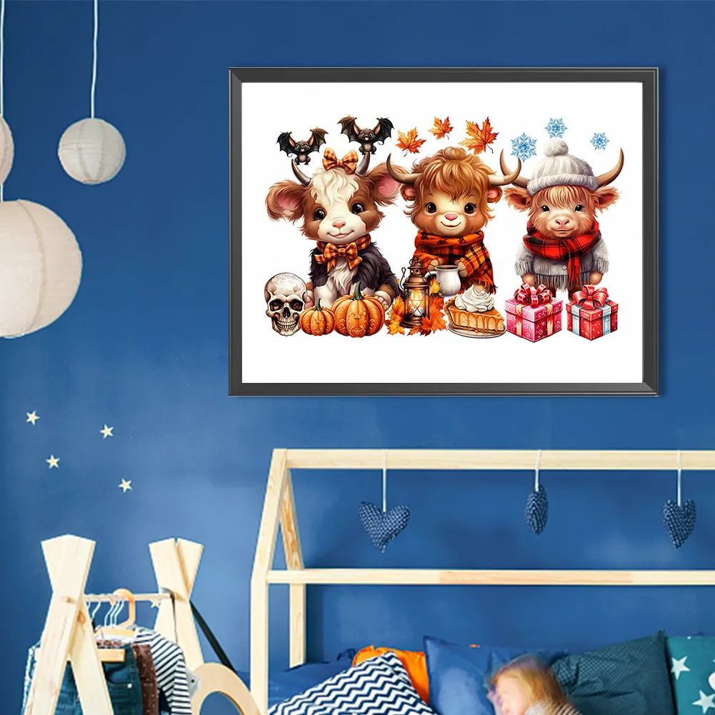 Diamond Painting - Full Round Drill - Halloween Yak(Canvas|40*30cm)