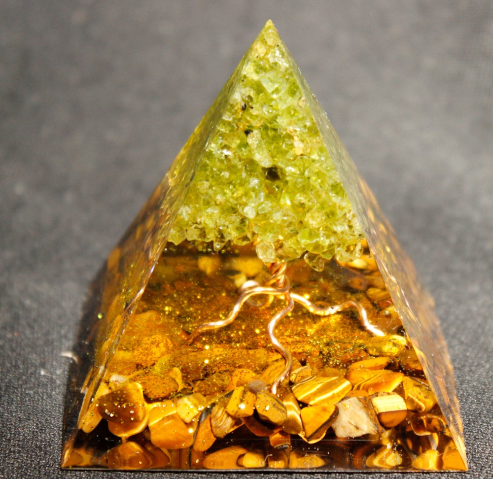 

Orgone Pyramid Chakra - Tree of Life, 501 Original