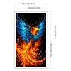 Phoenix - Full Embroidery 3 Strands 11CT Stamped Cross Stitch - 40*70CM - Large Size