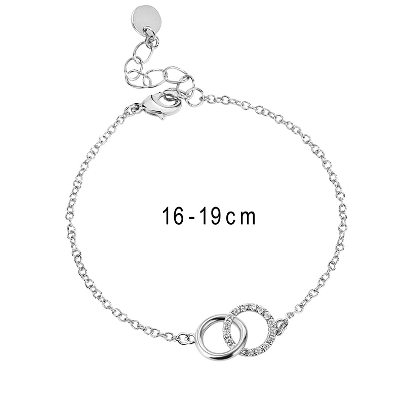 Minimalist Solid Color Copper Inlay Rhinestones Zircon 18k Gold Plated Rose Gold Plated Silver Plated Bracelets