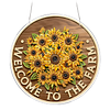Sunflower DIY Diamond Painting Hanging Pendants Acrylic Crafts Kit for Home Wall Decor