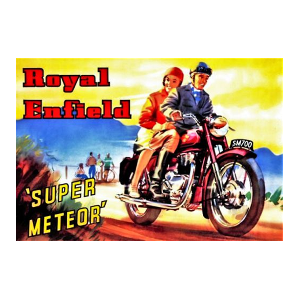 Moto Royal Enfield - Enseigne Vintage Métallique/enseignes en bois - 20*30cm/30*40cm