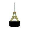DIY Diamond Painting 7 Color Night Light Lamp Home Decoration Ornament Gift Kit(Eiffel Tower)