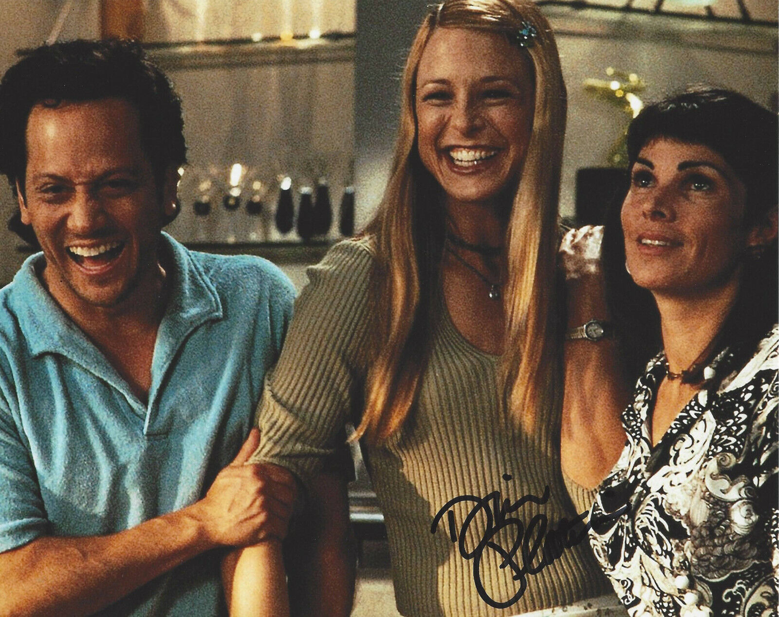 DINA PLATIAS SIGNED 'DEUCE BIGALOW' 8x10 MOVIE Photo Poster painting w/COA ADAM SANDLER ACTRESS