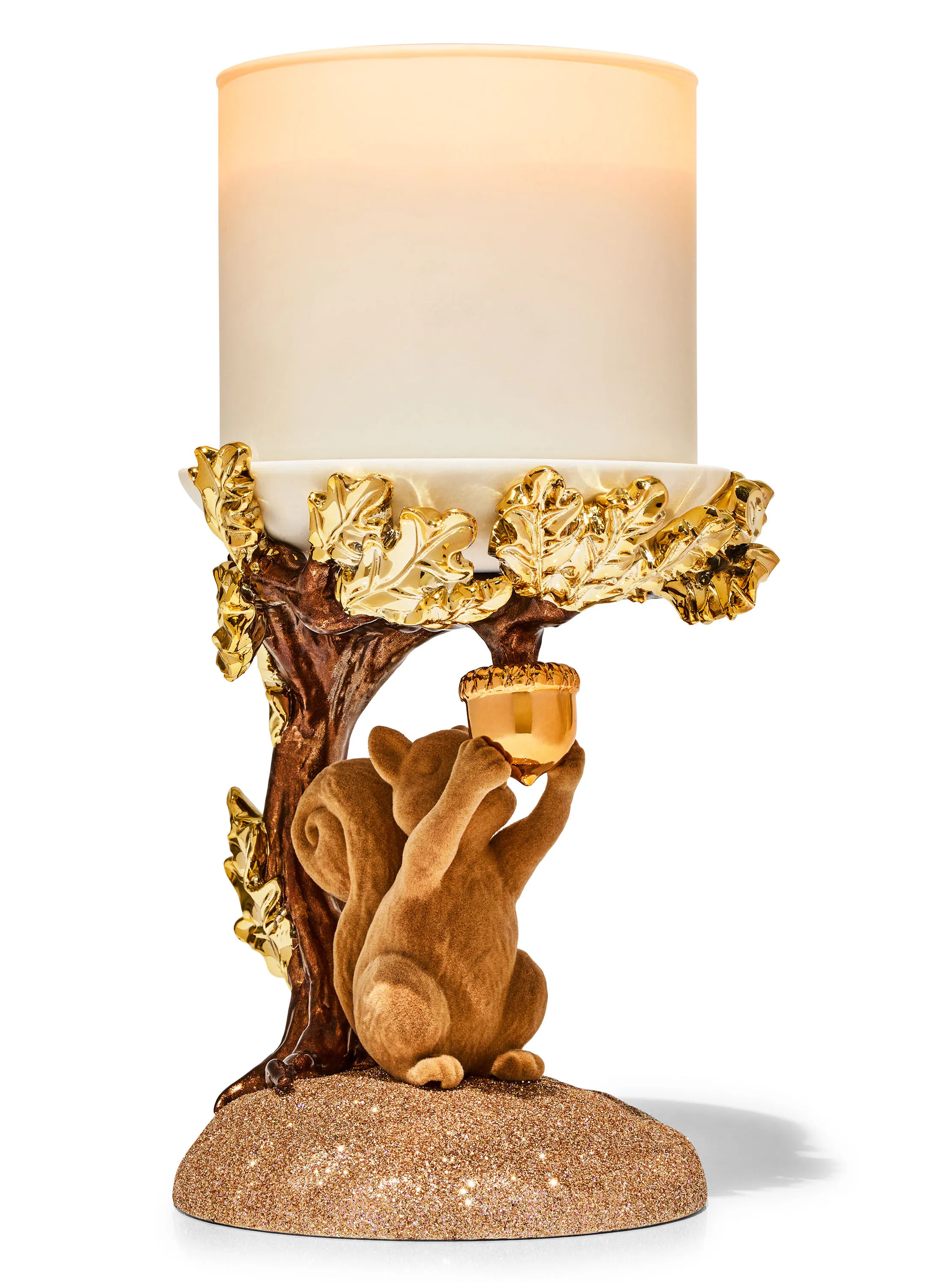 Squirrel and Acorn Pedestal