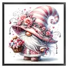 (US Only)Gnome Printed Cross Stitch Kit 40x40cm DIY 11CT Thread Art Needlework Home Decor