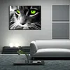 Diamond Painting -DIY Round Drill Green Eye Cat