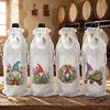 4 Pack DIY Rhinestone Drawstring Wine Gift Bags,  Diamond Painting Wine Decor Bag for Festival Gift Home Table Decor(Garden Gnome)