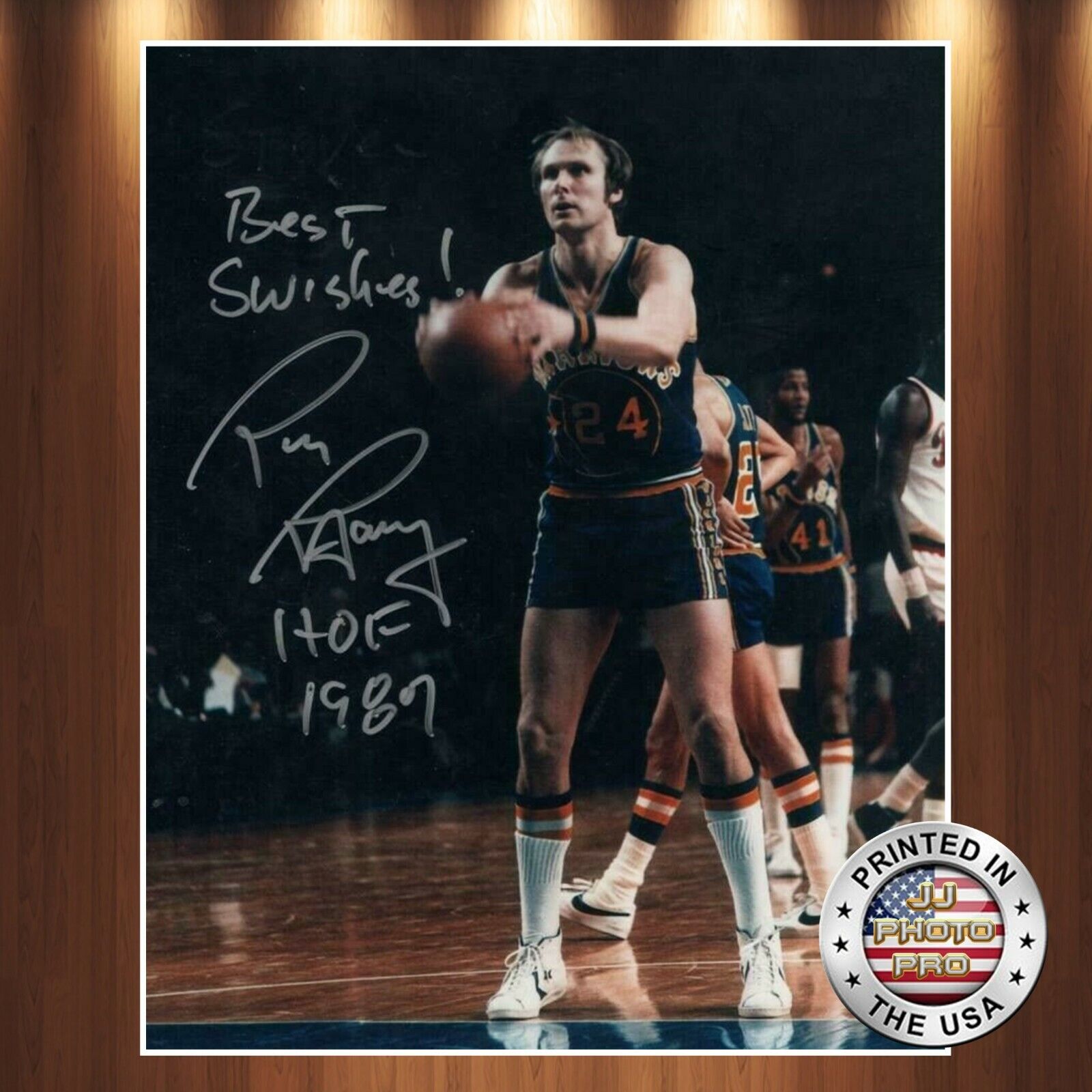 Rick Barry Autographed Signed 8x10 Photo Poster painting (HOF Warriors) REPRINT