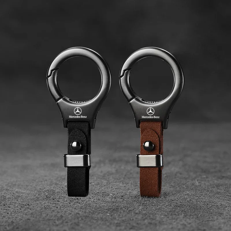 New zinc alloy suede keychain