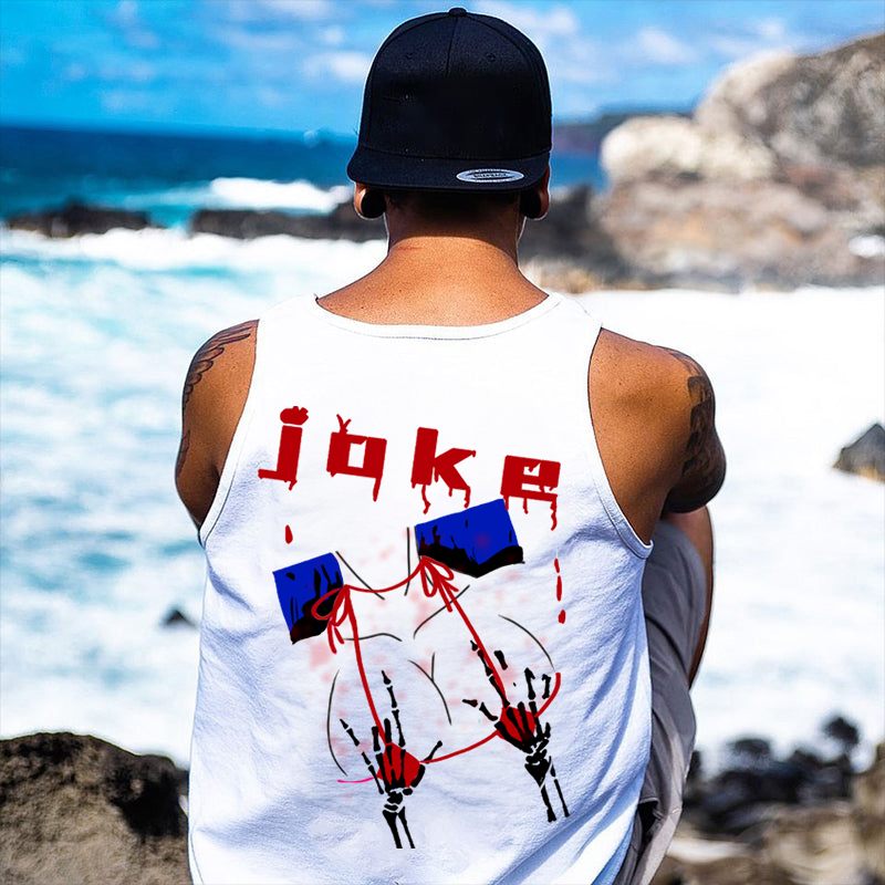 JOKE AND BIKINI LADY Graphic Print Vest
