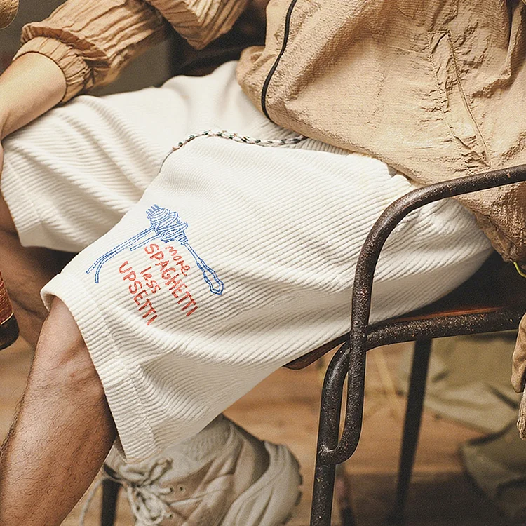 More Spaghetti Less Upsetti Corduroy Trousers