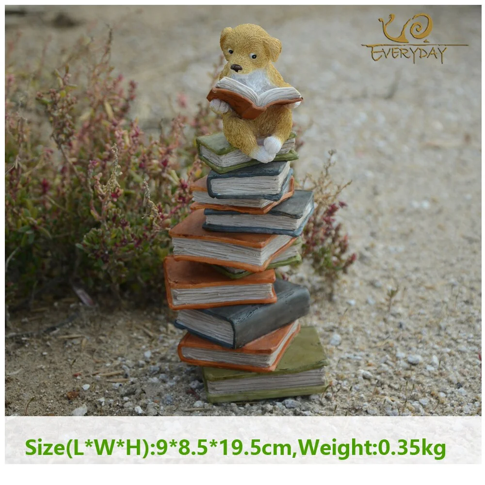 Everyday Collection Dog Miniature Home Decoration Accessories Fairy Garden Animal Figurines Resin Crafts Car Decor Birthday Gift