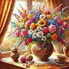 (50*50cm)Flower - Full Round Drill Diamond Painting