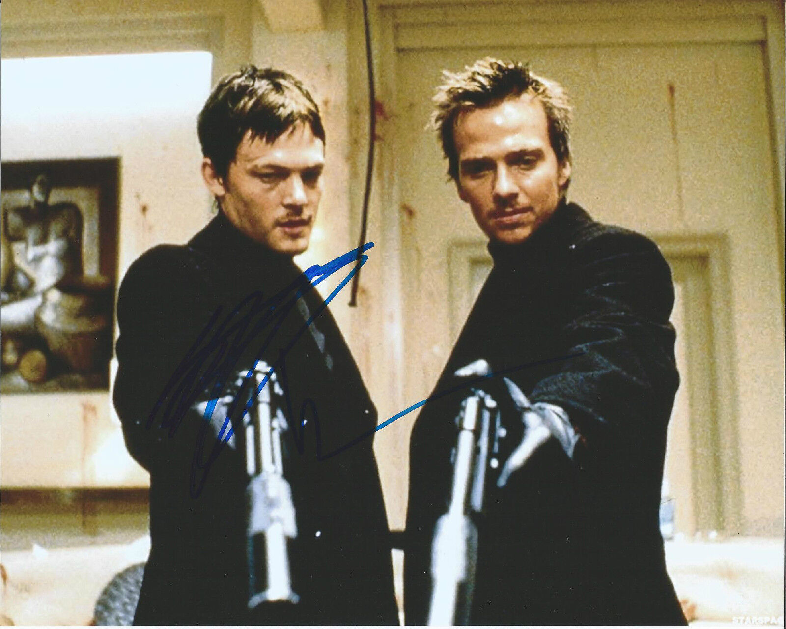 NORMAN REEDUS SEAN PATRICK FLANERY HAND SIGNED BOONDOCK SAINTS 8X10 Photo Poster painting D COA