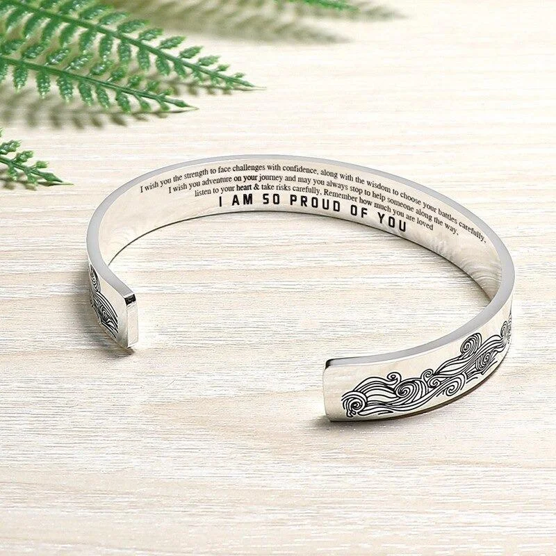 To My Daughter "I Am So Proud Of You" Bracelet