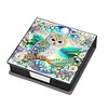(US Local)Owl Diamond Painting Memo Pad Holder with 160 Sheets of Paper for DIY Art Craft