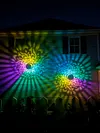Solar Fence Lights Mandala Theme Waterproof Metal Solar Powered Deck Step Stair Lights for Garden Post Patio Decor Gifts for Women Mom