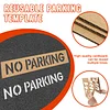 Yookok No Parking Stencil - Reusable Cardboard Stencil for Parking Lot, Driveway, Fire Lane, and Cityscape - 4 x 29 Inches
