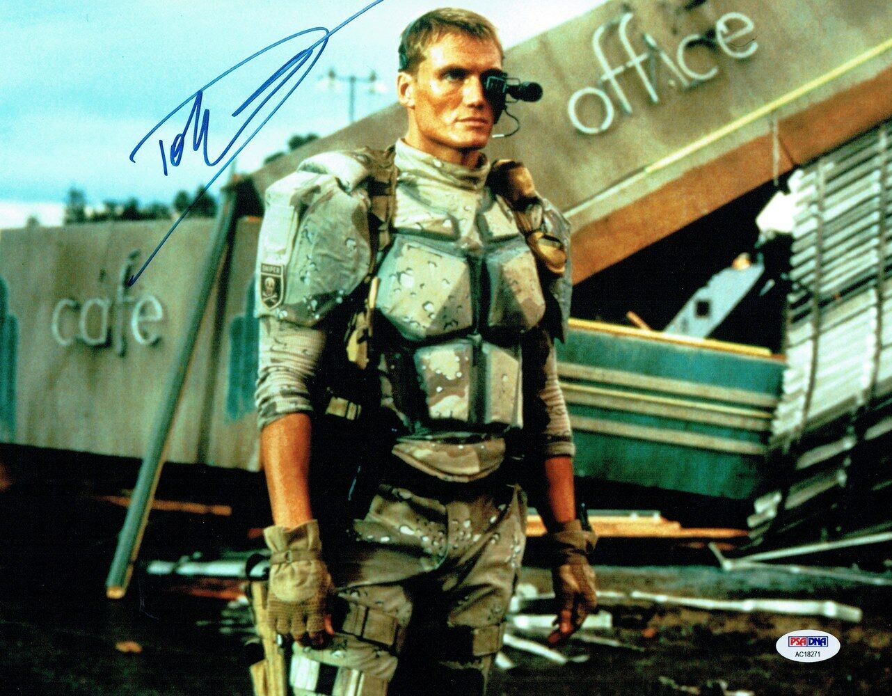 Dolph Lundgren Signed Universal Soldier Autographed 11x14 Photo Poster painting PSA/DNA #AC18271