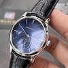 Jaeger-LeCoultre Master Ultra Thin Moon 1368480 Blue Dial on Black Leather Strap Super Clone