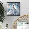 Diamond Painting-5D Full Round Drill Dress Girl(40*40 CM)