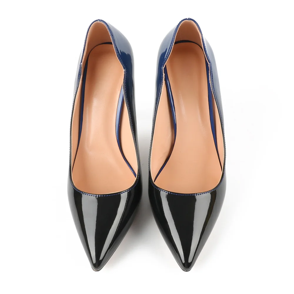 100mm Women's Red Bottom High Heels for Party Wedding Patent Pumps-MERUMOTE