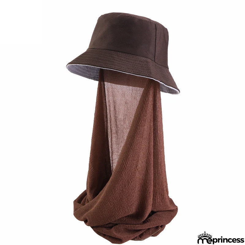 Women's Arabian Polyester Head Wrap Solid Pattern Elegant Hijabs