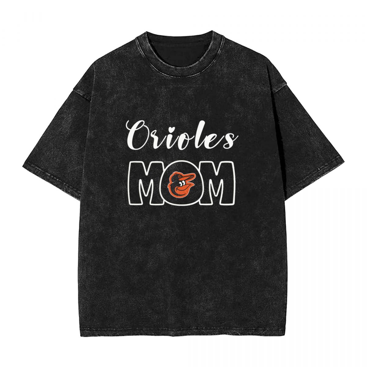 Baltimore Orioles Mom Printed Vintage Men's Oversized T-Shirt