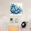 Blue And White Porcelain Teapot-11CT Stamped Cross Stitch 40*40cm/15.75*15.75in