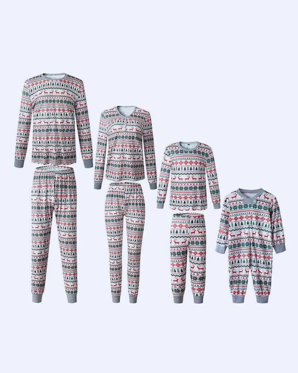 Christmas Deer Snowflake Printed pajamas