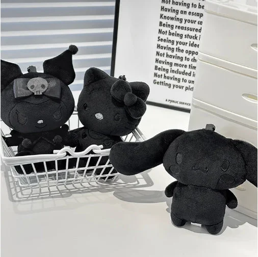 Dark Black Magic Plushie Keychain