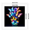 Luminous Butterfly Vase-11CT Stamped Cross Stitch 40*40cm/15.75*15.75in tapestrymarket