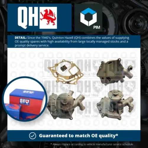 Water Pump fits NISSAN VANETTE C22 2.0D 86 to 95 Coolant QH 210101C505 Quality Parts